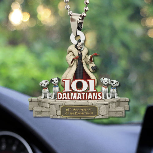101 Dalmatians 65th Anniversary Custom shape 1-sided Acrylic Car Ornament โ TMTHU3129