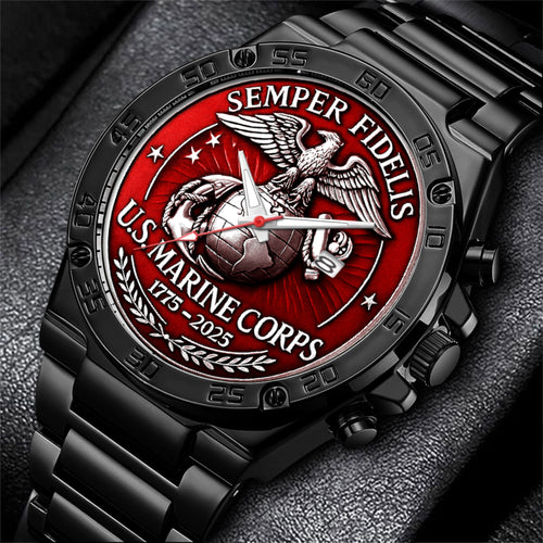 US Marine Corps 2025 Gentleman Stainless Steel Watch – MAITM12764