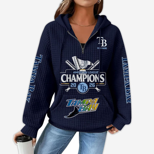 2026 Rays ALCS Champions Hoodie Half Zip