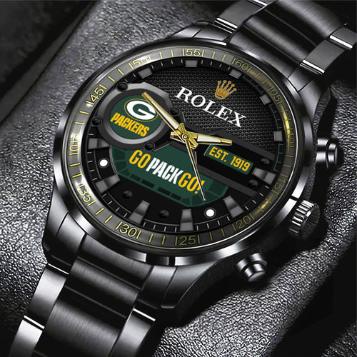 Green Bay Packers x Rolex Black Stainless Steel Watch – MAITM 10795
