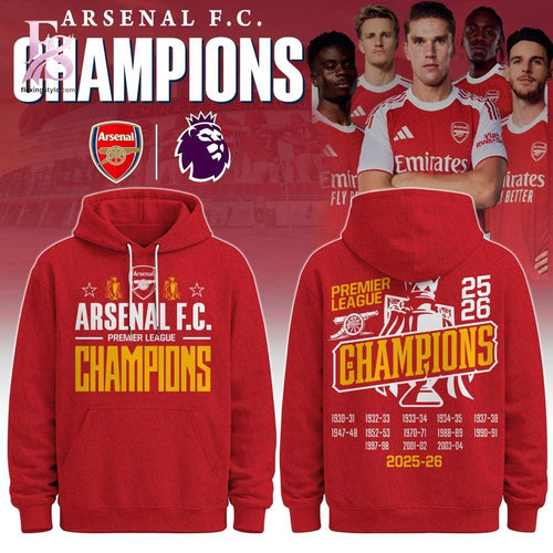 Arsenal F.C Champions Premier League 2026 Hoodie