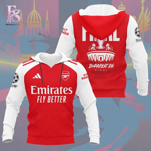 Arsenal FC Champions League Final 2026 Hoodie