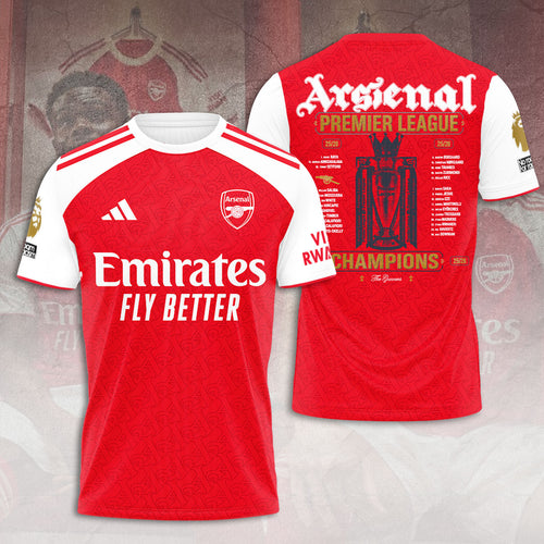 Arsenal FC Premier League Champions 25/26 3D Apparel – TANTN23050