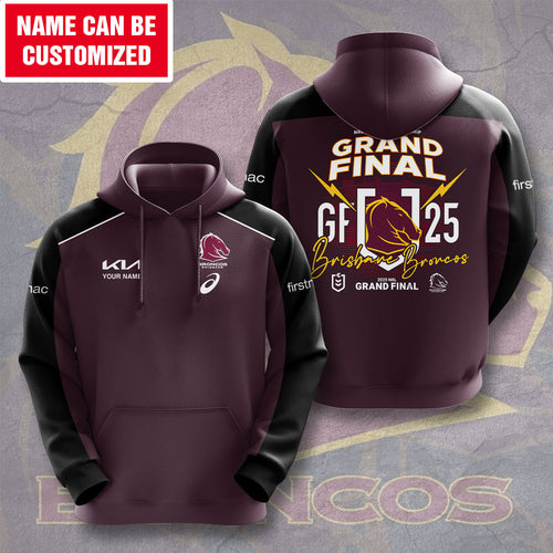 Personalized Brisbane Broncos 3D Apparel – TMTHU1257