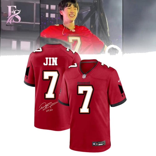 BTS Jin x Tampa Bay Buccaneers Football Jersey
