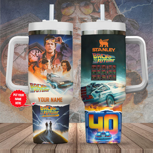 Personalized Back to the Future 40th Anniversary 40oz Tumbler – TANTN18447