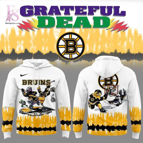Boston Bruins Grateful Dead Tie Dye Hoodie