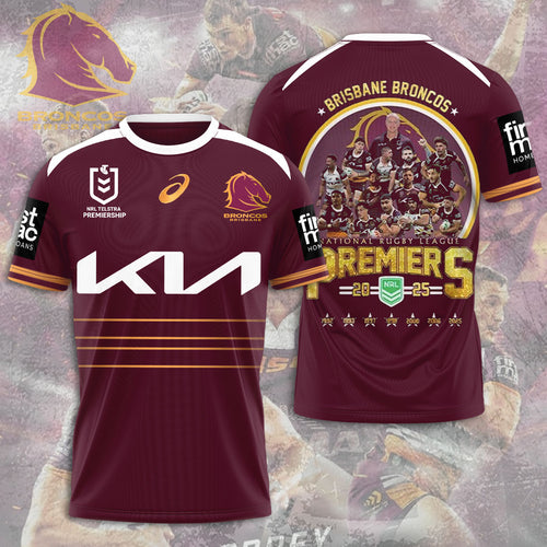Brisbane Broncos 2025 Premiers 3D Apparel – MAITM13197