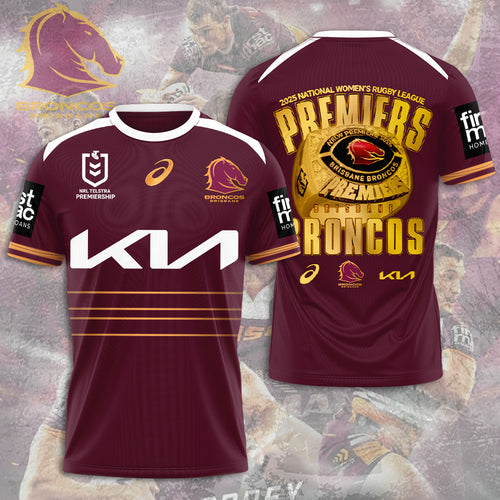 Brisbane Broncos 2025 Premiers 3D Apparel – MAITM13192