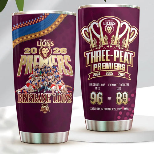 Brisbane Lions 2026 AFL Premiers Tumbler Cup – HOATT21316