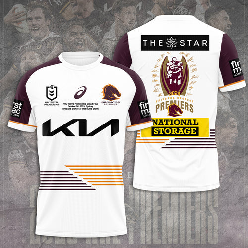 Brisbane Broncos 2025 Premiership 3D Apparel – TANTN17292