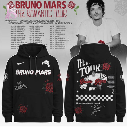Bruno Mars The Romantic World Tour Hoodie