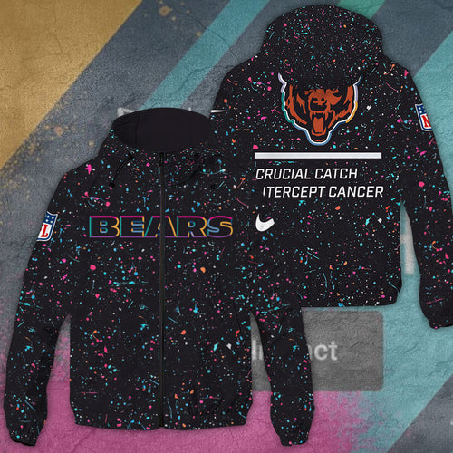 Chicago Bears 3D Windbreaker Jacket – TANTN15775