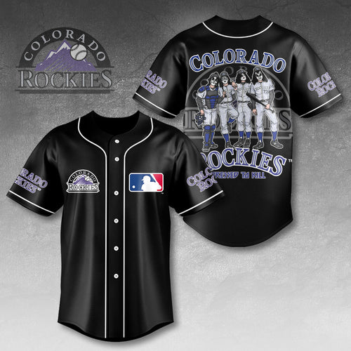 Colorado Rockies x KISS Baseball Jersey β HOATT13407
