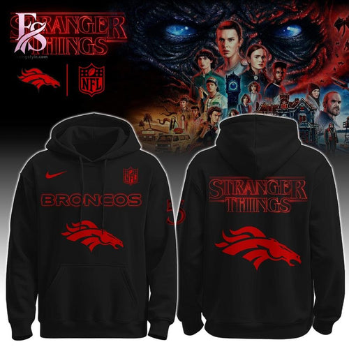 Denver Broncos Stranger Things Hoodie