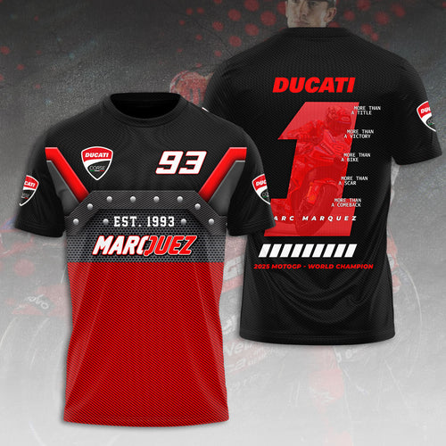 Ducati Lenovo Team x Marc Márquez 2025 World Champion 3D Apparel – HOATT13572