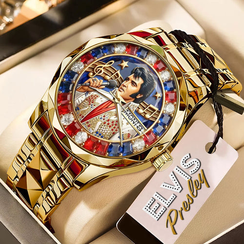 Elvis Presley Alloy Luxury Quartz Watch – MAITM14658
