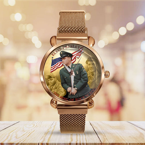 Elvis Presley Mesh Strap Quartz Watch – TMTHU3269