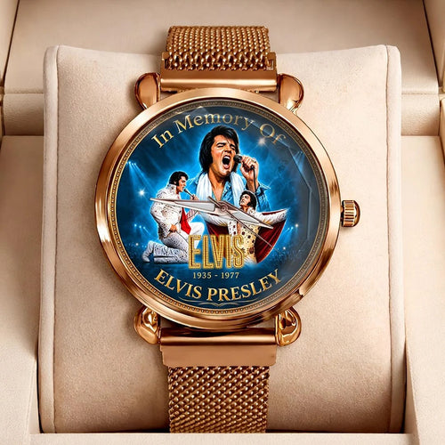 Elvis Presley Mesh Strap Quartz Watch – HOATT26817