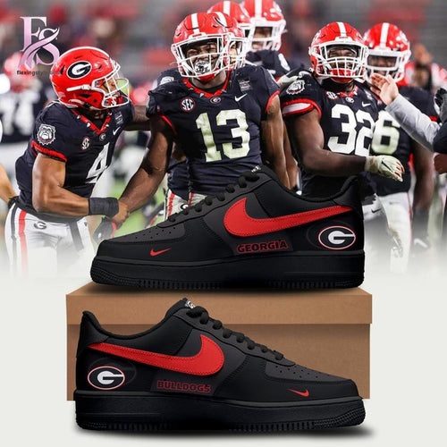 Georgia Bulldogs Back in Black Nike Air Force 1
