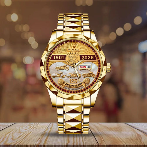 Indian Motorcycle 125th Anniversary Alloy Luxury Quartz Watch – TMTHU9035