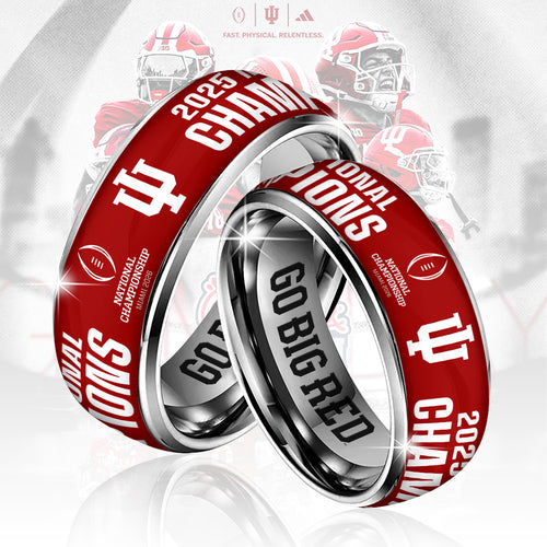 Indiana Hoosiers Football 2025 National Champions Custom Alloy Ring – TANTN20156