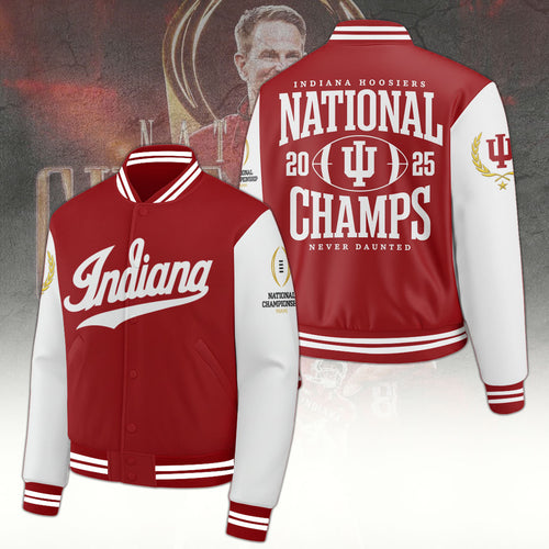 Indiana Hoosiers Football 2025 National Champions Varsity Jacket – TANTN20574