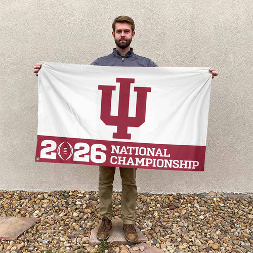 Indiana Hoosiers Football 2026 National Championship 3D Double-side House Flag – TANTN20130