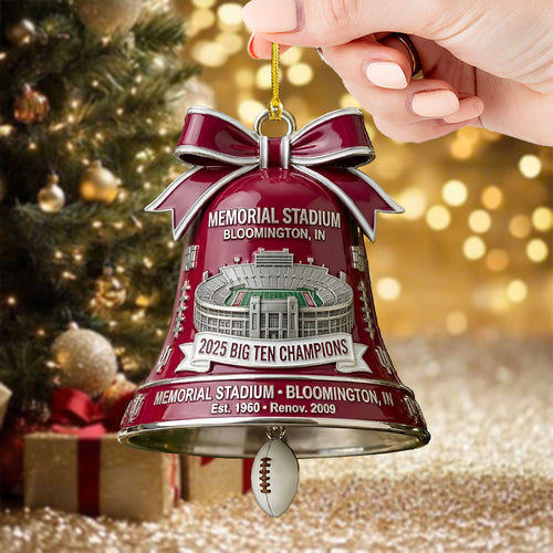 Indiana Hoosiers Football Big Ten Champions Custom Shape 2-sided Acrylic Ornament – TMTHU2548