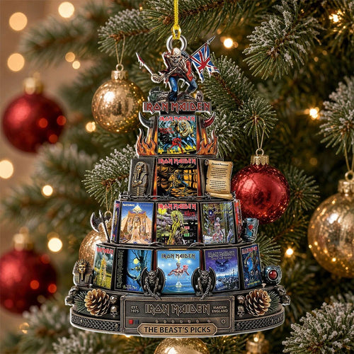 Iron Maiden Custom Shape 2-side Printed Acrylic Ornament โ TMTHU9693