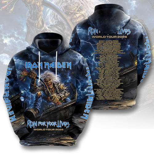 Iron Maiden 2026 World Tour 3D Apparel – HOATT18563