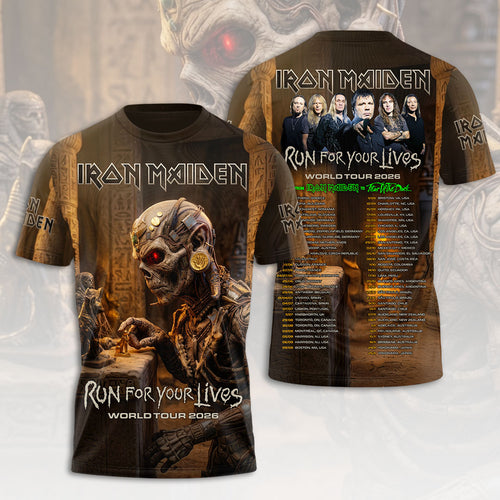 Iron Maiden 2026 World Tour 3D Apparel – HOATT18579
