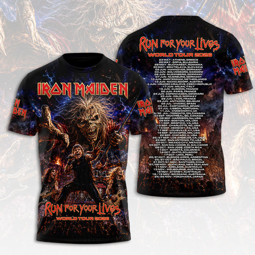 Iron Maiden 2026 World Tour 3D Apparel – HOATT19066