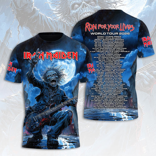 Iron Maiden 2026 World Tour 3D Apparel – HOATT19073
