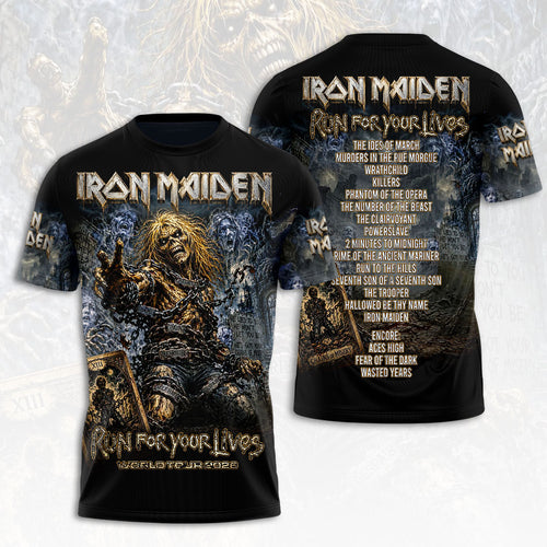 Iron Maiden 2026 World Tour 3D Apparel – HOATT19274