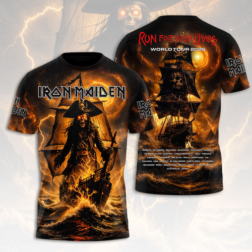 Iron Maiden 2026 World Tour 3D Apparel – HOATT20222