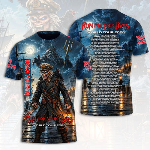 Iron Maiden 2026 World Tour 3D Apparel – HOATT26772