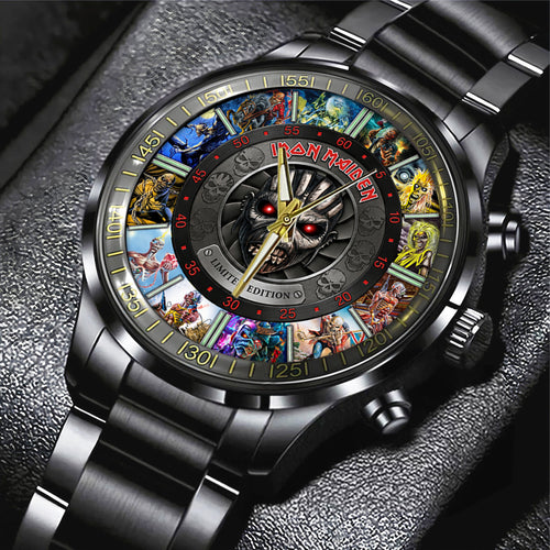 Iron Maiden Black Stainless Steel Watch – TMTHU7984