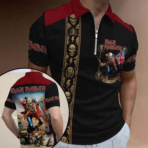 Iron Maiden Zip Polo Shirt – TMTHU7278
