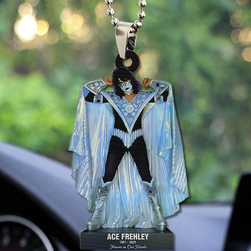 KISS x Ace Frehley Custom shape 2-sided Acrylic Car Ornament – GNE4596