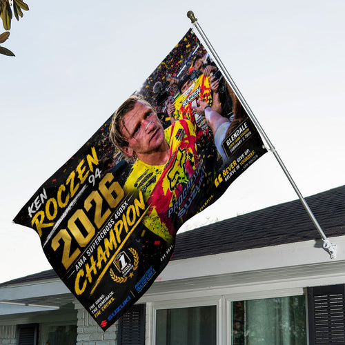 Ken Roczen 450SX Champion 2026 3D Double-side House Flag – TANTN22871