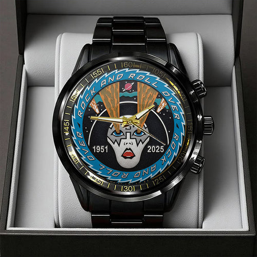 KISS x Ace Frehley Black Stainless Steel Watch – TANTN17567