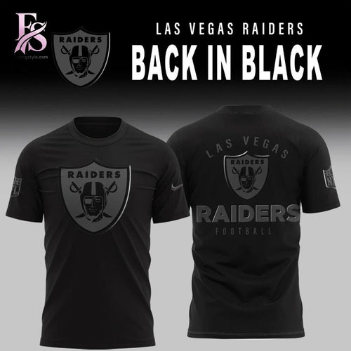 Las Vegas Raiders 2026 Back In Black Shirt