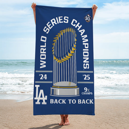 Los Angeles Dodgers World Series 2025 Rectangle Beach Towel – TANTN18068
