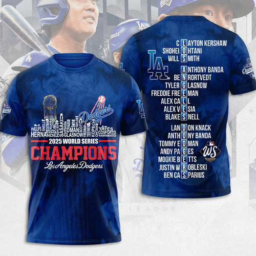 Los Angeles Dodgers World Series 2025 3D Apparel – TANTN18341