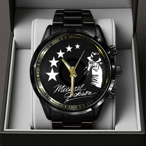 Michael Jackson Black Stainless Steel Watch – TANTN24888