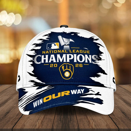 Milwaukee Brewers 2026 National League Champions Classic Cap – MAITM15437
