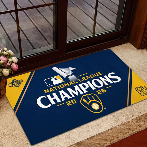 Milwaukee Brewers 2026 National League Champions Doormat – MAITM15436