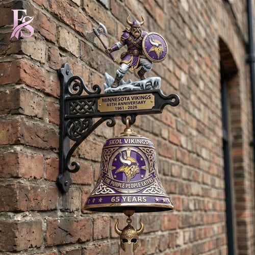 Minnesota Vikings 65th Anniversary Wall Bell