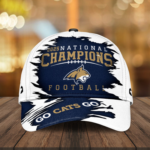 Montana State Bobcats Football 2025 National Champions Classic Cap – MAITM14589